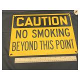 Single Sided "No Smoking" Metal Sign