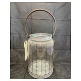 Decorative jar w/ handle