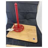 Cutting Board & Paper Towel Holder