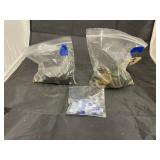 2 bags of glass stones and Mosaic tiles