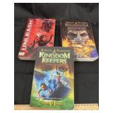 3 paperback books Kingdom Keepers & more