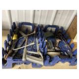 Asstd. Hand saws & more in 2 plastic pop crates