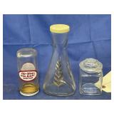 3 pc. Asstd. Glass jars