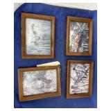 4 pc. Framed Nature Prints