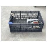 Plastic Crate w/2 Books