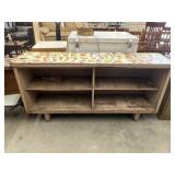 Metal Shelving Unit 60"L x 15"W x 29"H