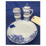 Blue Onion Dish - Creamer - Sugar