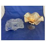 2 Pcs - Pedestal Dish & Plate