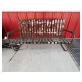 Vintage Metal Lawn Loveseat 56"W