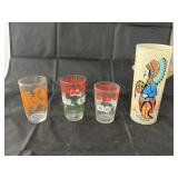 4 Pcs - Juice Glasses & Lores Drinking Glass