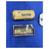 .32 S&W 85 Grain Ammo - partial box & box