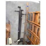 Metal Bed Frame & Wooden Coat Rack