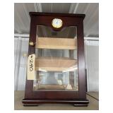 Hygro Meter Glass Countertop Display Humidor 19"H