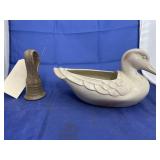 Frankoma Duck Planter & Pottery Figure