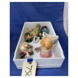 Assorted Figurines in Plastic Bin