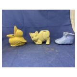 3 Pcs - Shoe Planter - Duck & Cat Planters