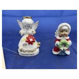 2 Pcs - Napco December Figurine & Figurine
