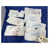 Embroidered Daily Tea Towels