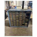 Metal Organizing Bin w/Contents - 15"H x 16"W