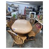 Dining Table w/6 Chairs 66"L x 43"W