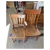 2 - Wooden Chairs