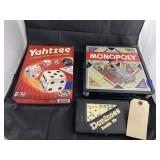 3 Pcs - Board Games - Monopoly - Yahtzee