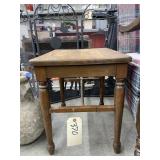 Small Wooden Side Table 14"L x 18"W x 18"H