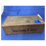 Wooden Pure Cream Box w/Vintage Papers