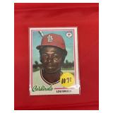 HIGH GRADE VINTAGE 1978 TOPPS HOF LOU BROCK