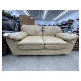 Leather Love Seat 64"L