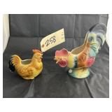 Rooster Planter & Rooster Creamer