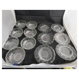 12 Pcs - Glass Bowls & Plates