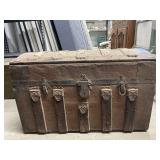 Vintage Wood Trunk 14"W x 16"L x 26"H