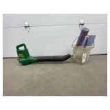 Elec Leaf Blower & Plastic Bucket w/Catfish Lines