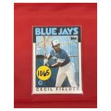 ROOKIE CARD 1986 TOPPS CECIL FIELDER