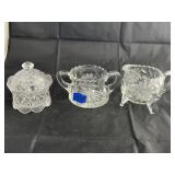 3 Pcs - Cream/Sugar - Trinket Box w/Lid