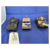 3 - Plastic Army Trucks