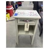 Small Wooden Side Table 13"L x 11"W x 25"H