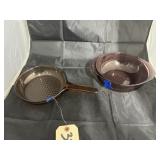 2 Pc - Vision Corning Pan & Pyrex Bowl