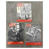 3 Pcs - Life Magazines 1944 & 1946