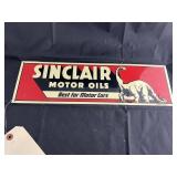 Single Sided Metal Sinclair Sign 16"x5"