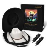Cowboy Hat Box For Travel - Crush Proof Hat Case,