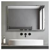 16x24" Beveled Polished Edge, Frameless Wall Moun