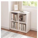 Nelye 4 Cube Organizer, Fabric Storage Bins, Open