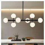 Modern linear Chandeliers 8 Light Globe Sputnik Pe
