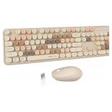 Ubotie Computer Keyboard Round Caps, Full-size, Wi