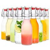 Swing Top Bottles, 8.5OZ, 9 Pack Flip Top With Air