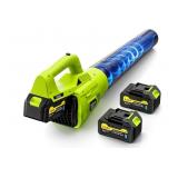 Cordless Brushless 21V Powerful Leaf Blower With 2