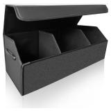 Car Organizer for Trunk, Faux Leather, 3 Storage A