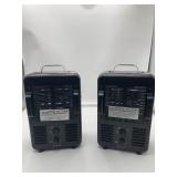 2 Ct Lifesmart Milkhouse Utility 1500W Heater (Bla